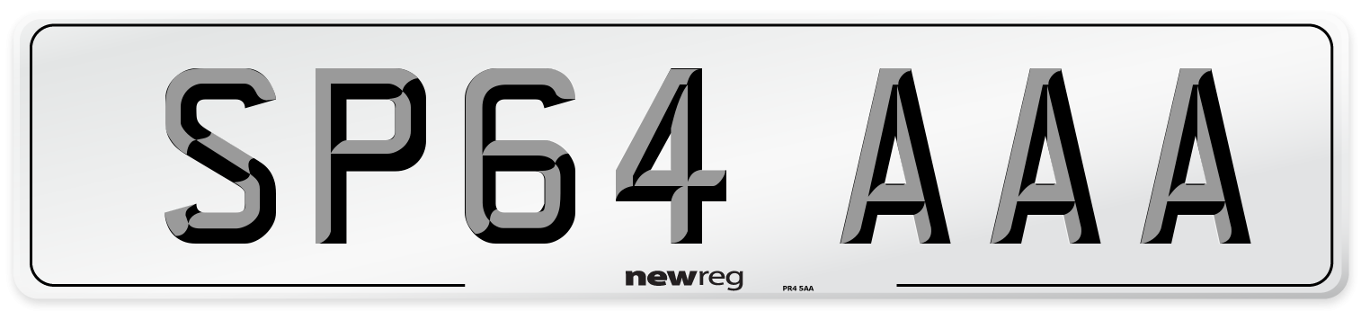 SP64 AAA Number Plate from New Reg
